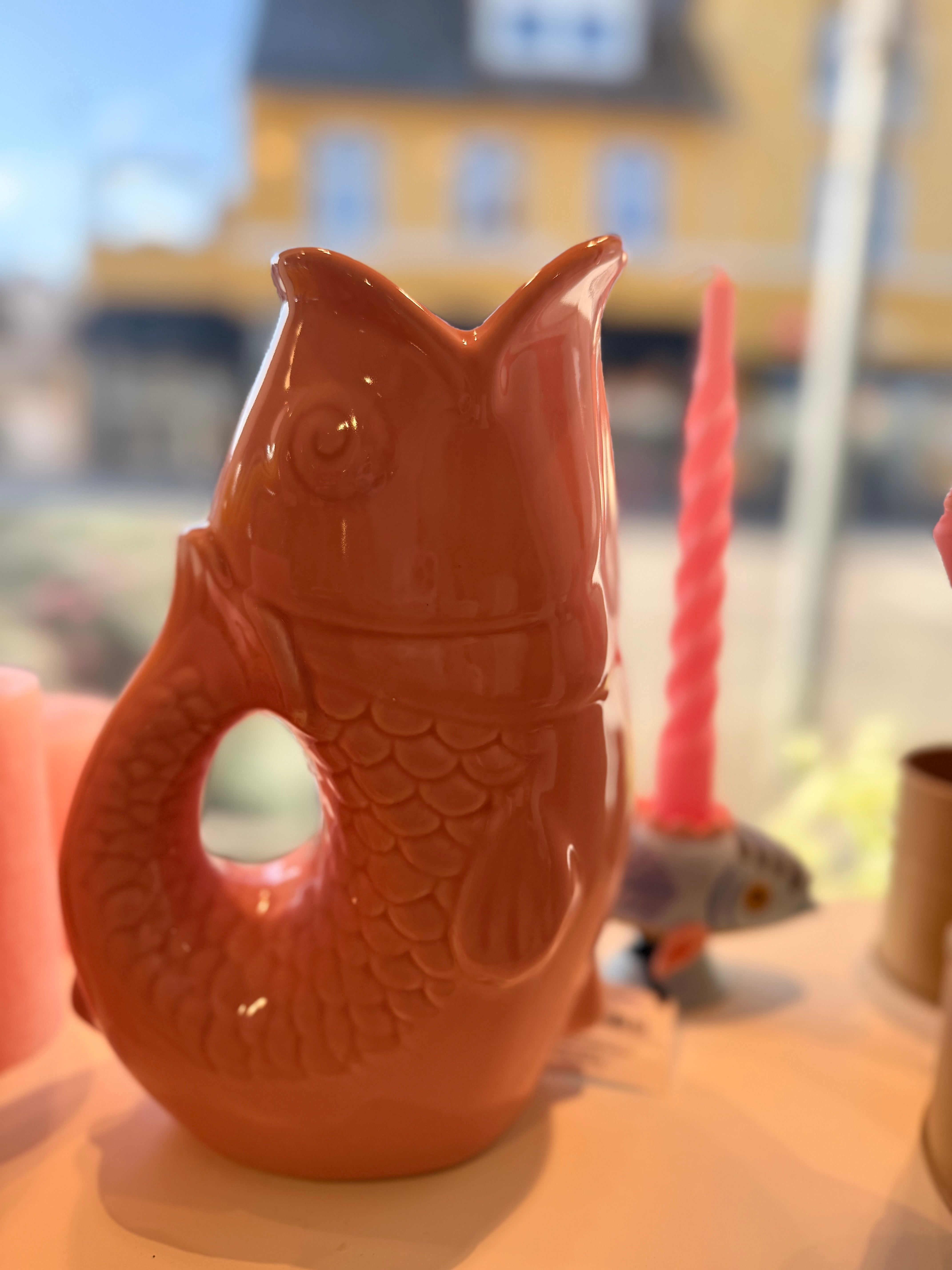 Fiske Vase/Kande - Rosa - 25,3 cm