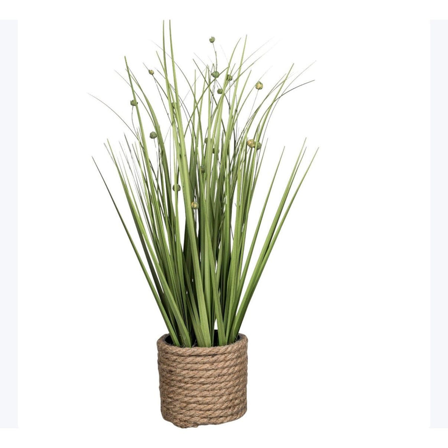Kunstig blomst - Græs i potte 40cm