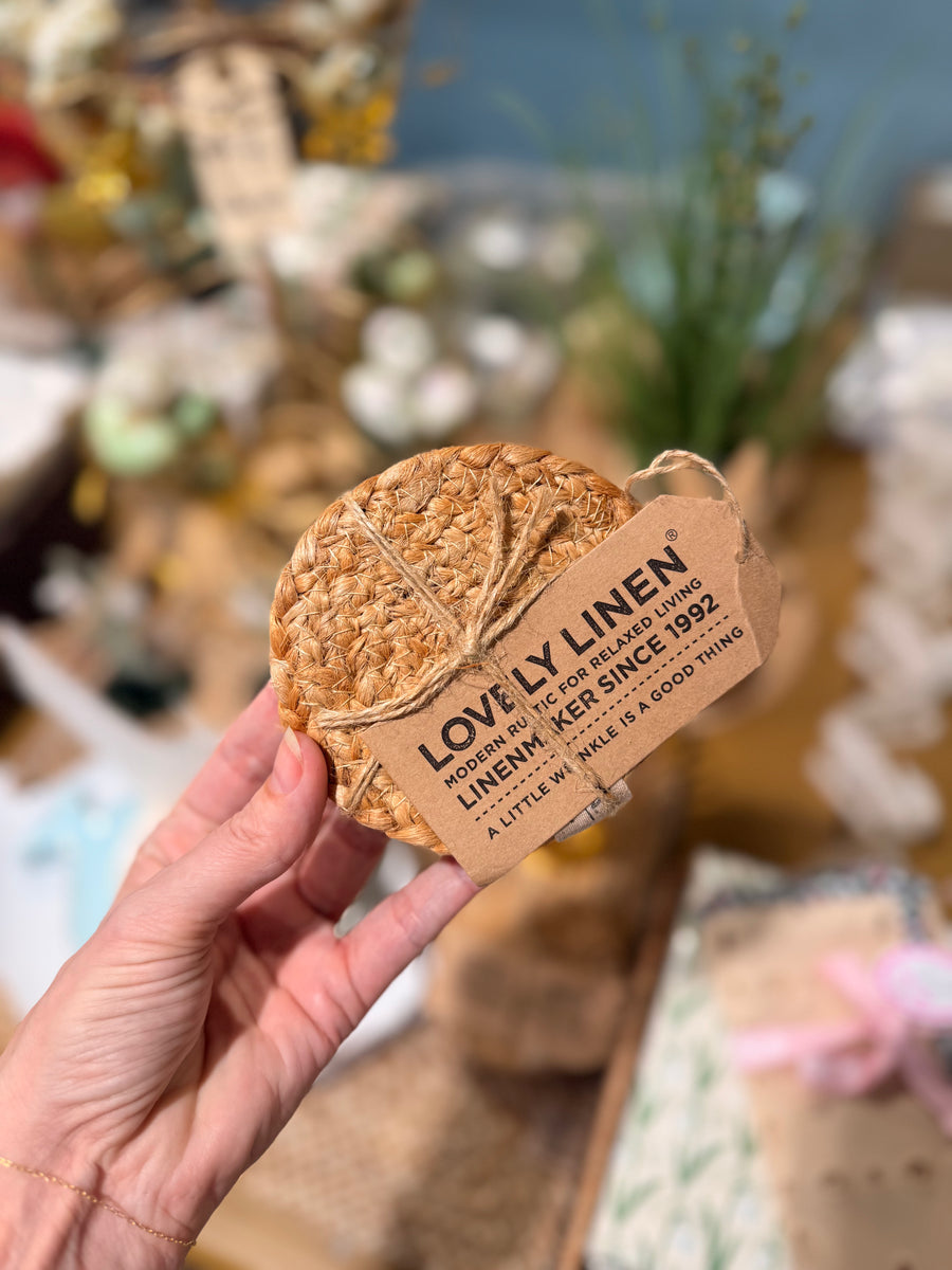 Coaster - Dia 10cm - 4 pak - Natural