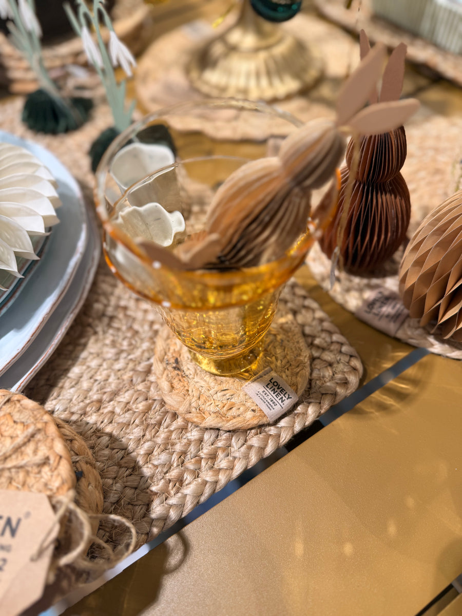 Coaster - Dia 10cm - 4 pak - Natural