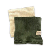 2pak Claire Klud - Hør & Bomuld - Vanilla/Jeepgreen