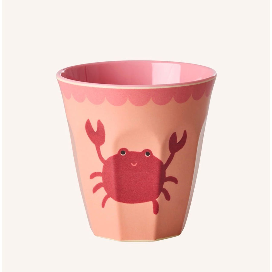 Melamin kop med krabbe print - medium - 250 ml