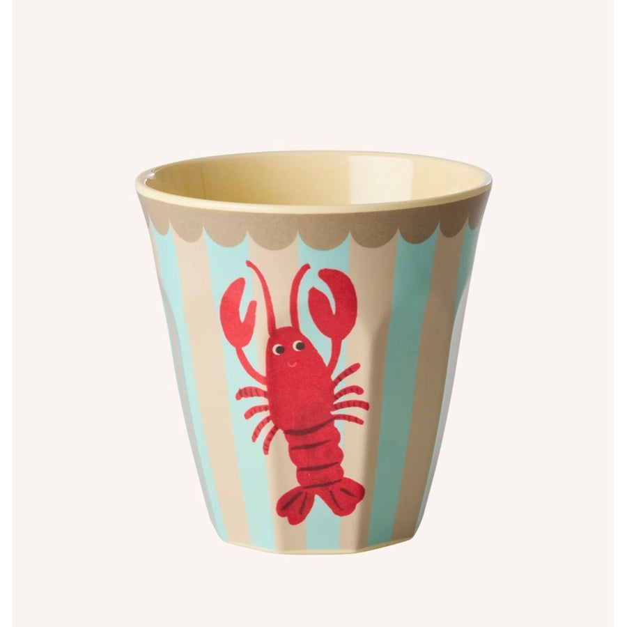 Melamin kop med hummer print - medium - 250 ml