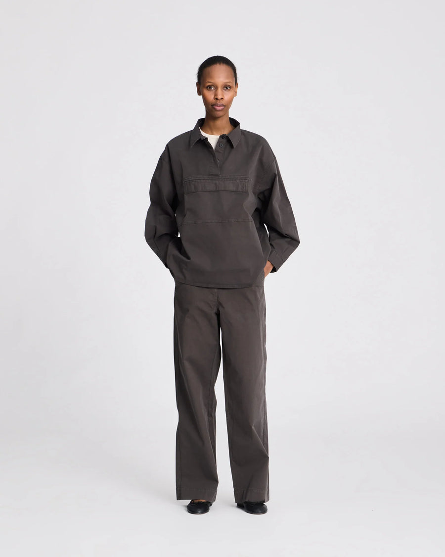 Ingrid Twill Anorak - Black Ink