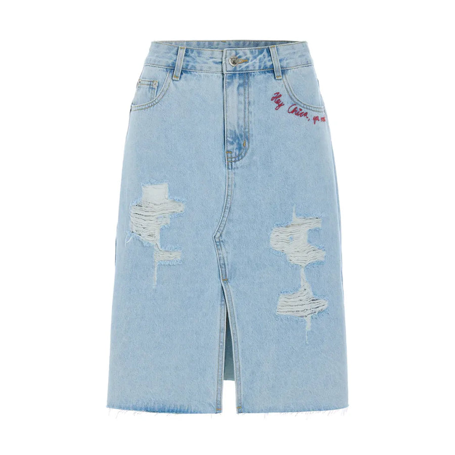 Kenna denim nederdel