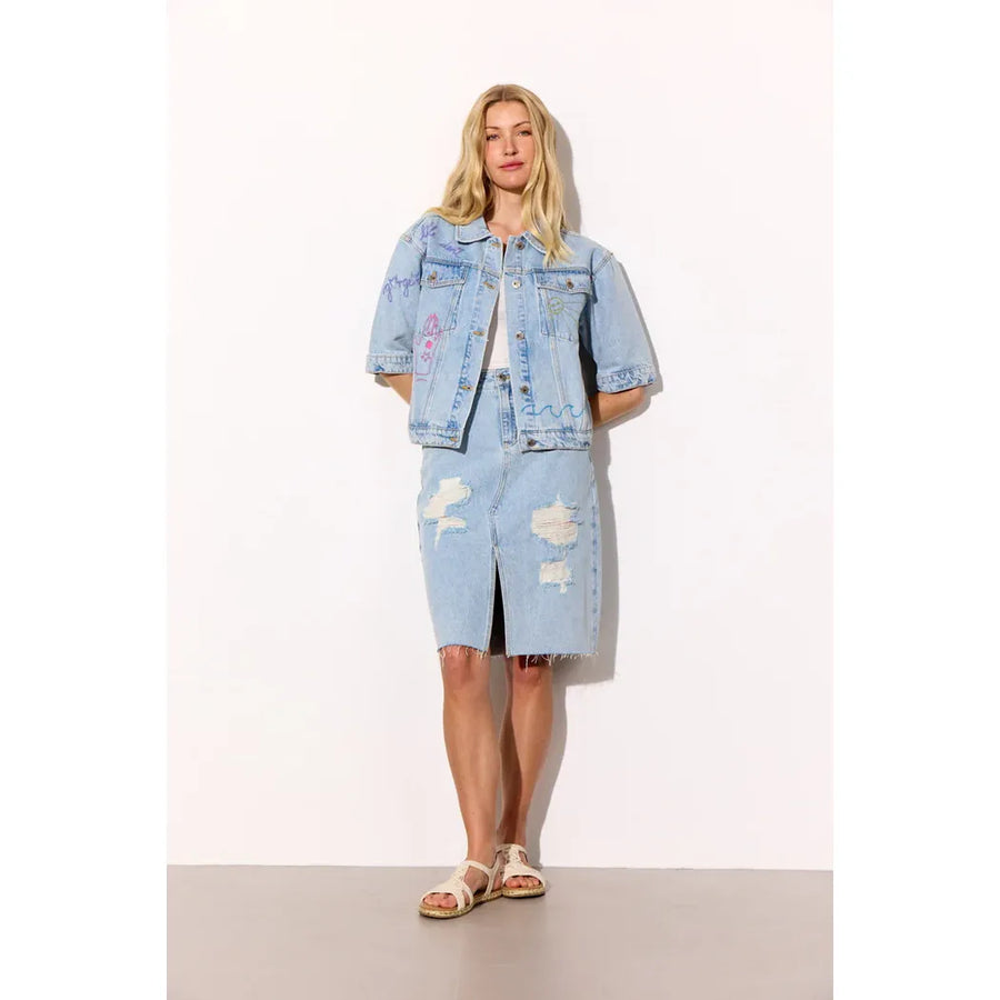 Kenna denim nederdel
