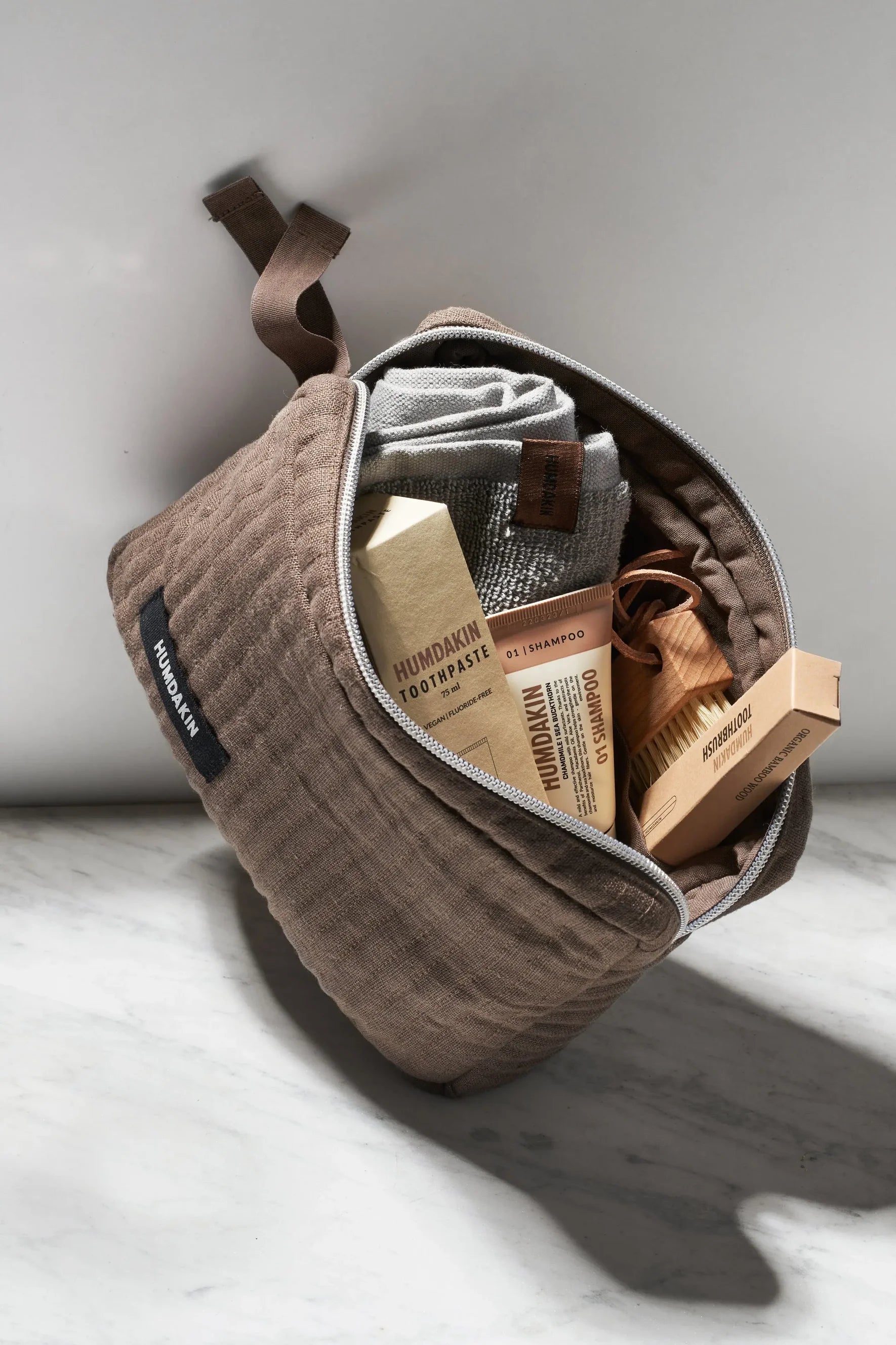 Linen Cosmetic Bag