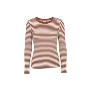 Ludmilla LS Tee - Mink / Whisper white / mink