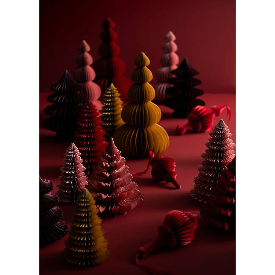 Bungalow Wispwood Ruby papirjuletræ 18 cm – billede 2