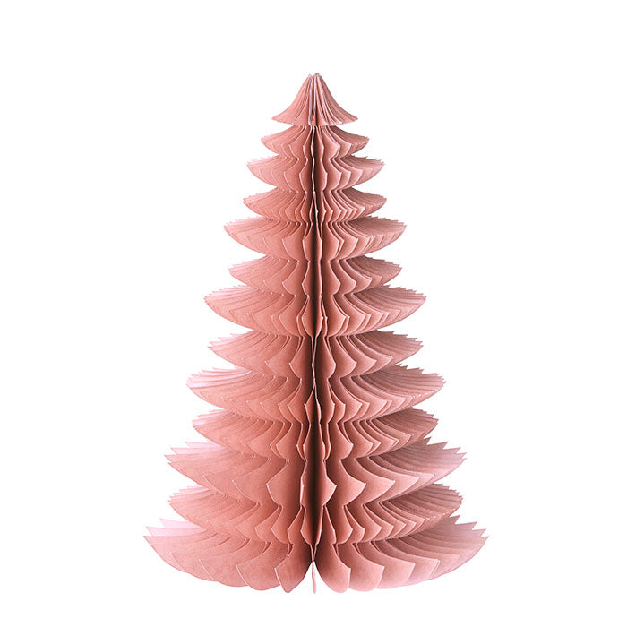 Bungalow Wispwood Dusty Rose papirjuletræ 26 cm