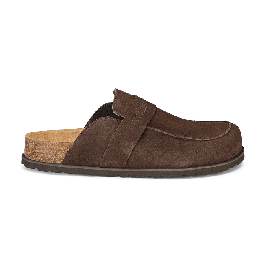Petra Loafers m. åben hæl - Brun mocka