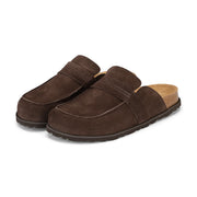 Petra Loafers m. åben hæl - Brun mocka