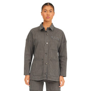 IVY-Tanja Worker Jacket Wash Brooklyn Stripe
