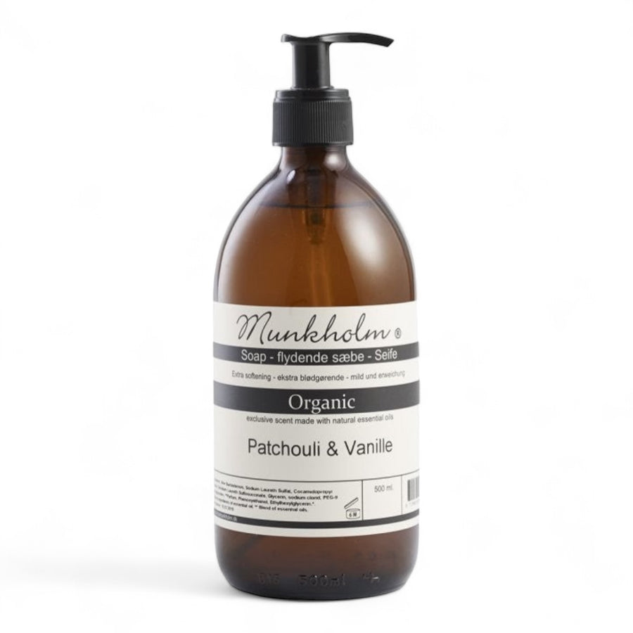 Munkholm Flydende sæbe, Organic - Patchouli & Vanille