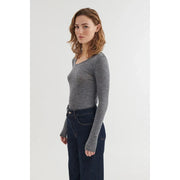 Rinja LS Tee - Grey Mel