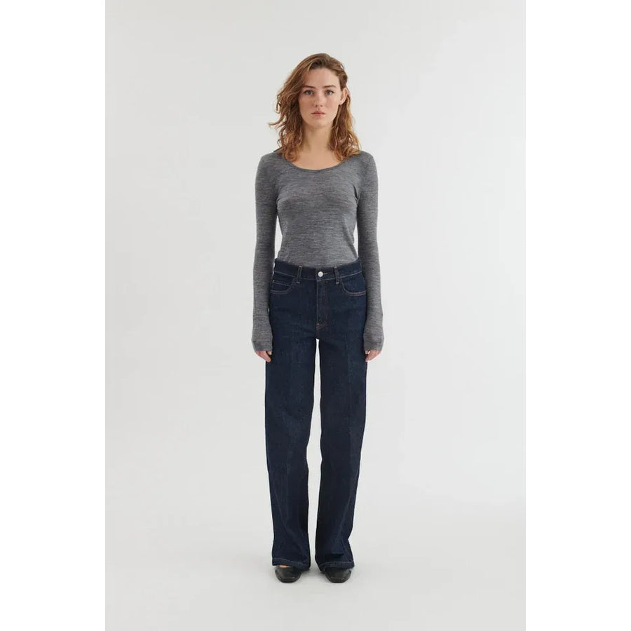 Rinja LS Tee - Grey Mel