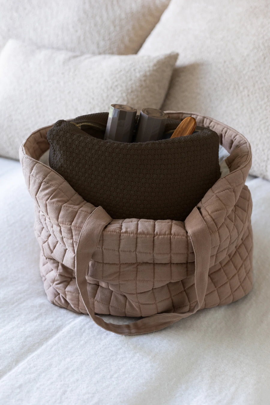 Strikket Clutch - Petra - Chocolate