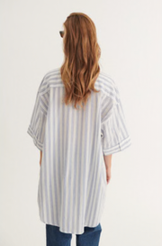 Ada 3/4 Sl. Shirt true navy/ whisper white