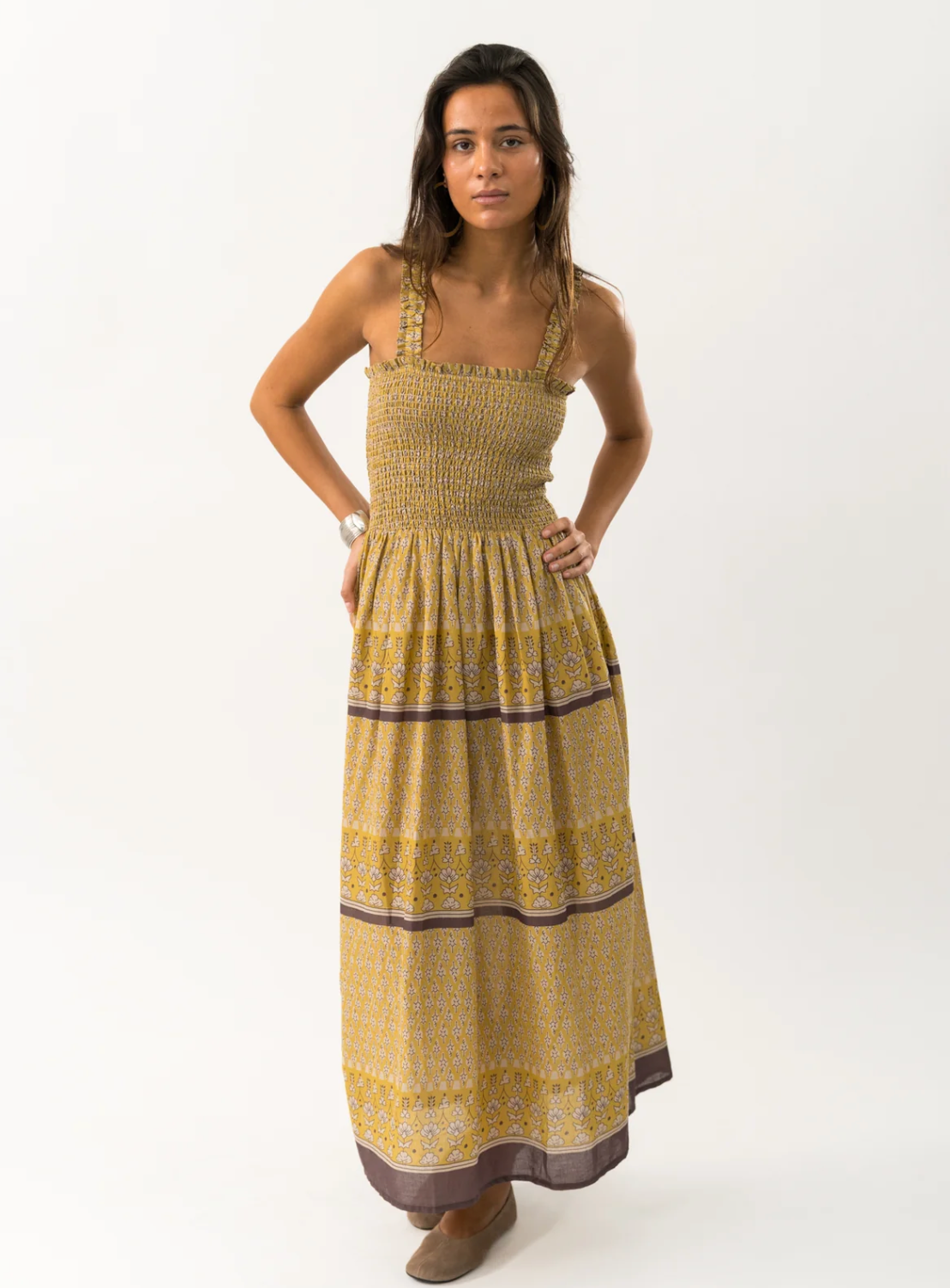 NudaLL Maxi Kjole - Mustard