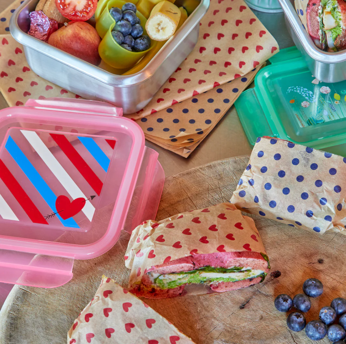 Rice - Sandwich Paper med hjerter
