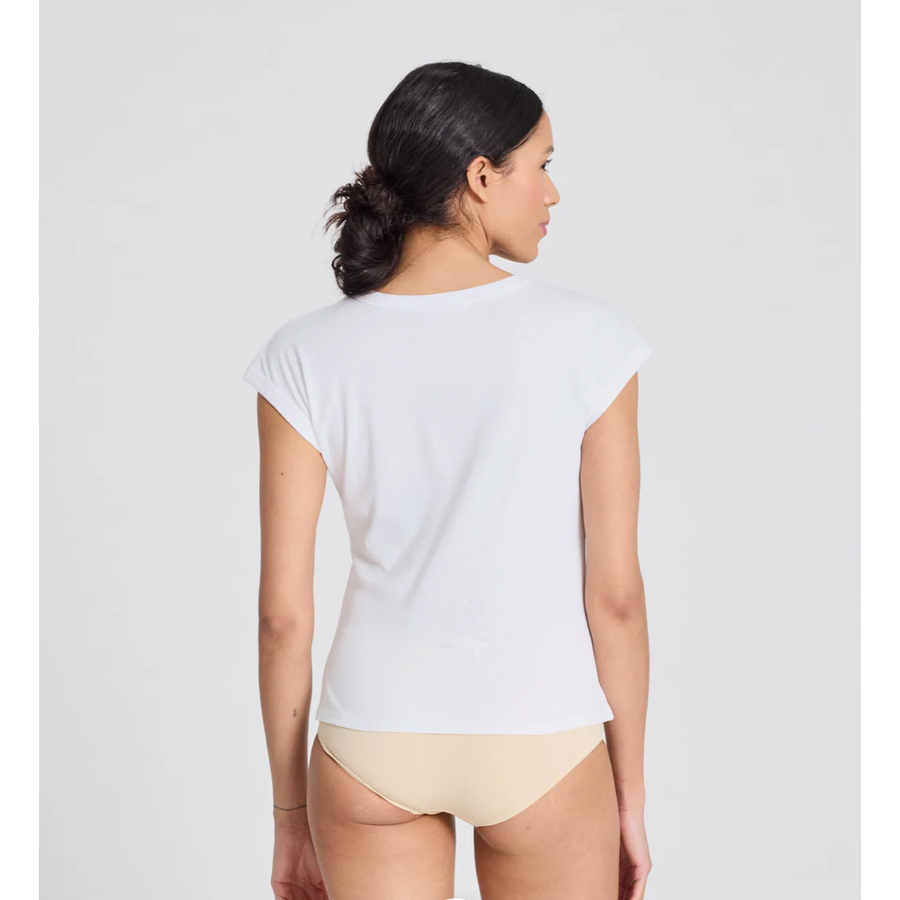 Malou S/S Bomuld Rip Tee - Gai + Lisva