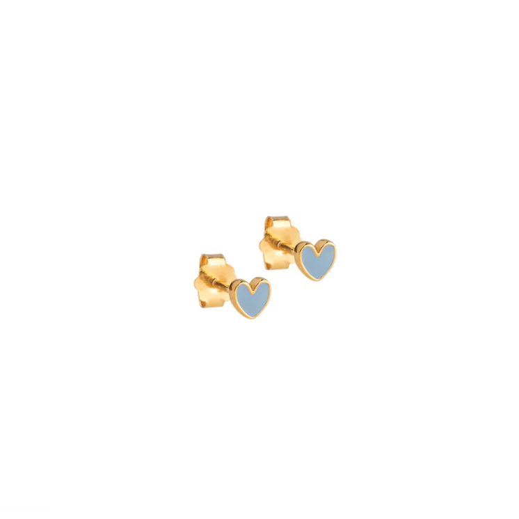 Enamel Amore Stud Lyseblå