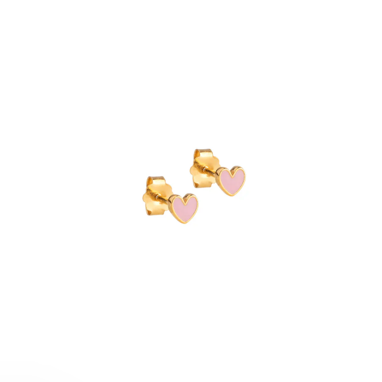 Enamel Amore Stud Lyserød
