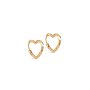 Enamel Hoops Organic Heart Small