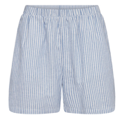 Oriana regular fit shorts - lyseblå/hvid