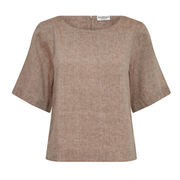 Lucianne regular fit top - brun