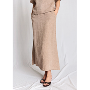 Jolanda Regular Fit nederdel - brun