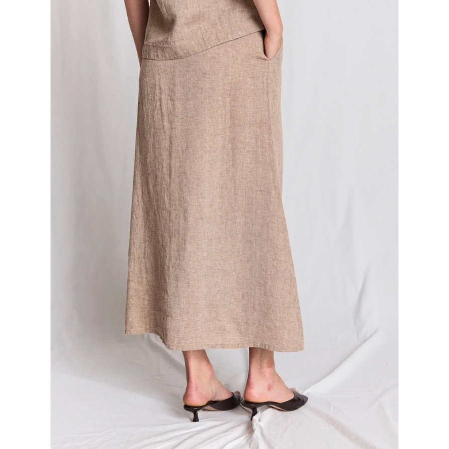 Jolanda Regular Fit nederdel - brun