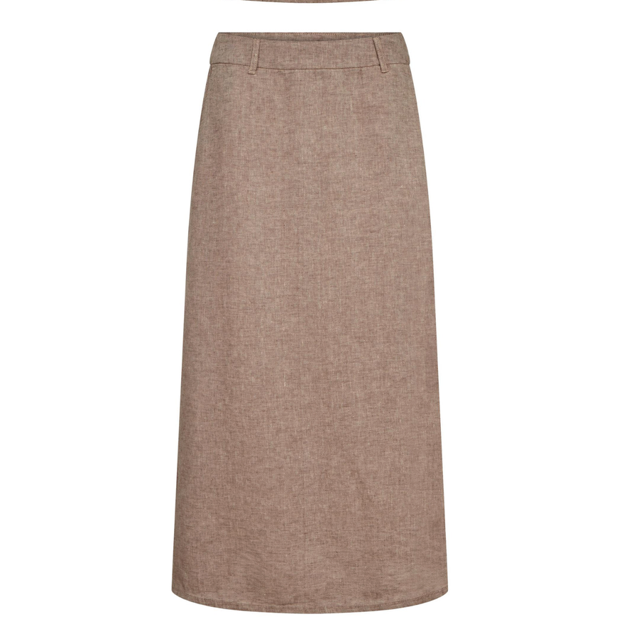 Jolanda Regular Fit nederdel - brun