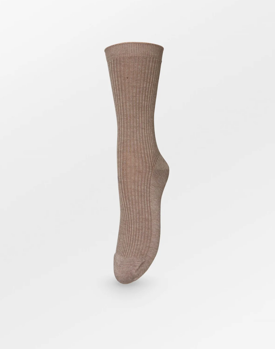 Telma Solid Sock - Beige Melange