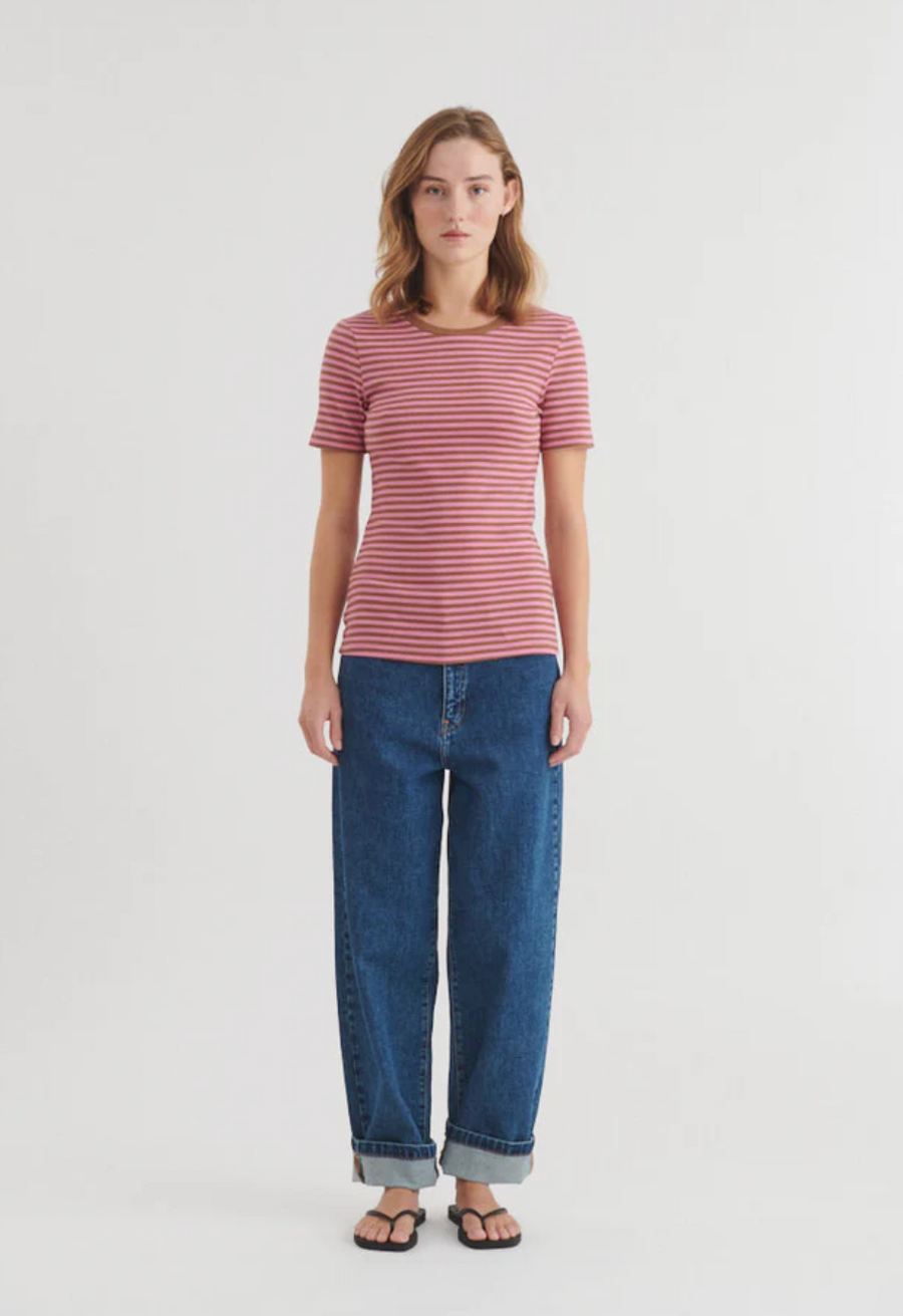 Ludmilla SS O-neck - Cashmere Rose