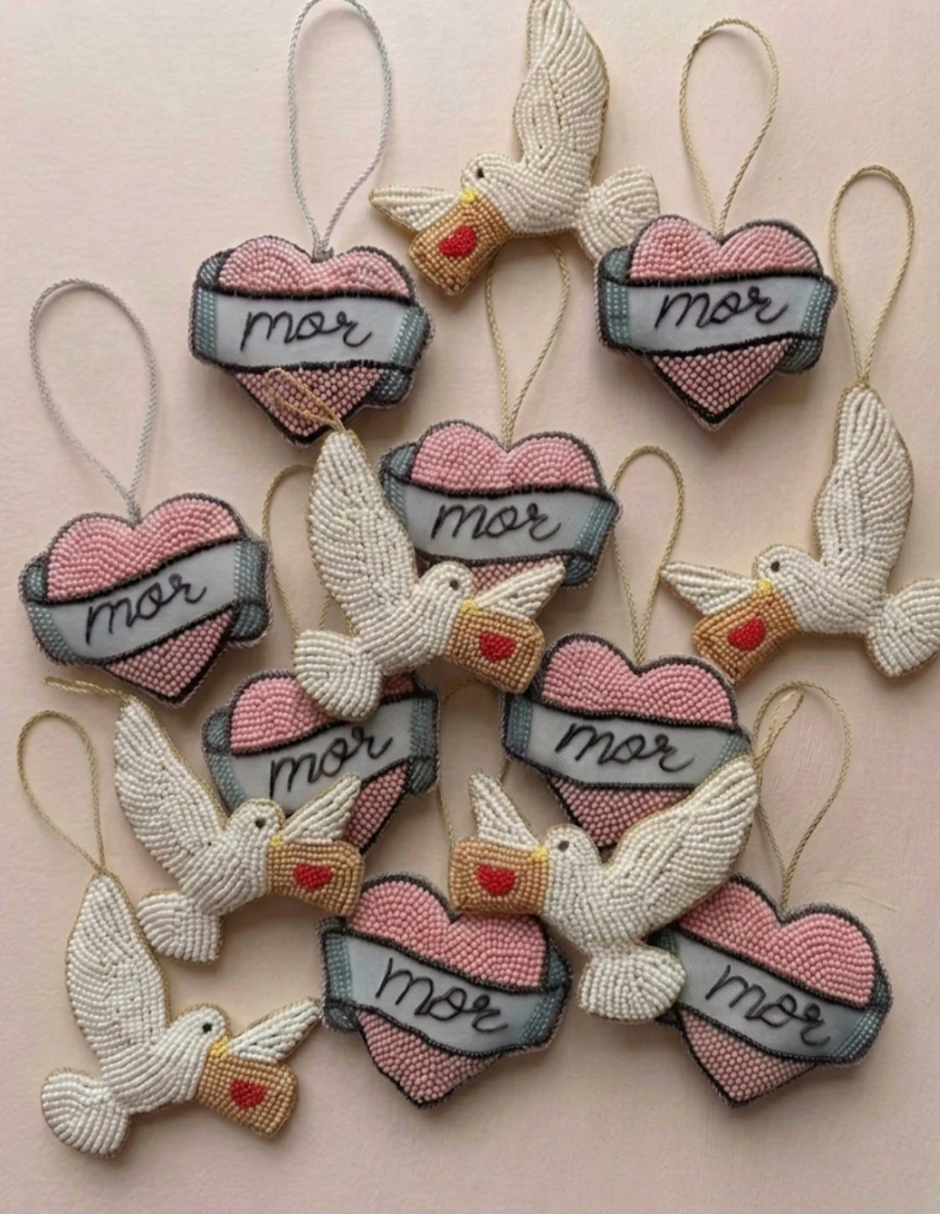 Håndbroderet Mor