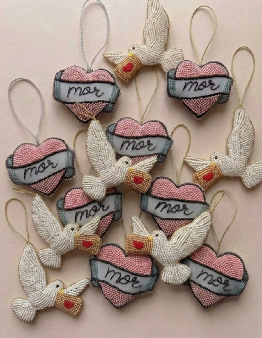 Håndbroderet Mor