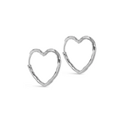 Enamel Hoops, Organic Heart Medium