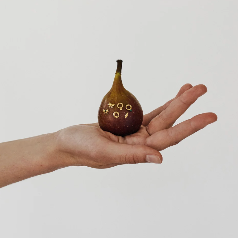 Enamel Ørestikker Baby Sløjfe med grøn