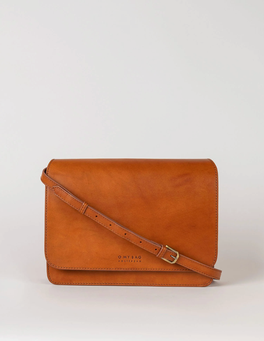 Audrey Classic Leather Cognac