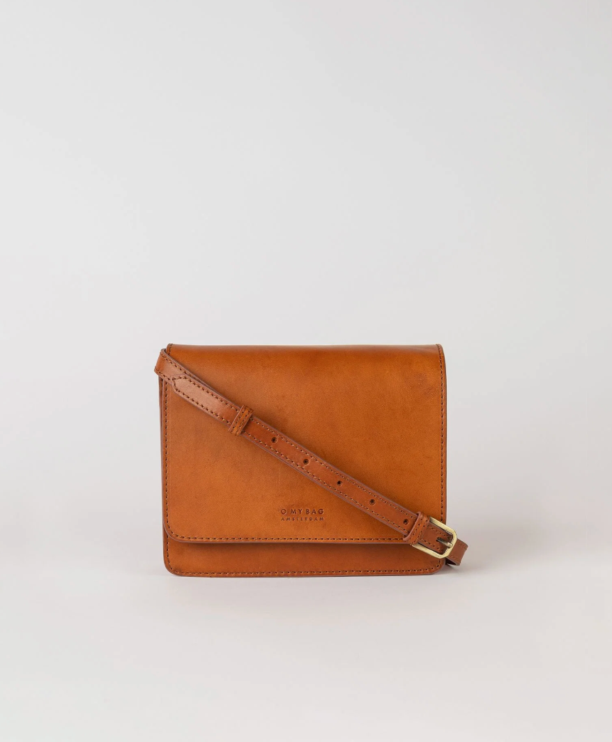 Audrey Mini Classic Leather Cognac