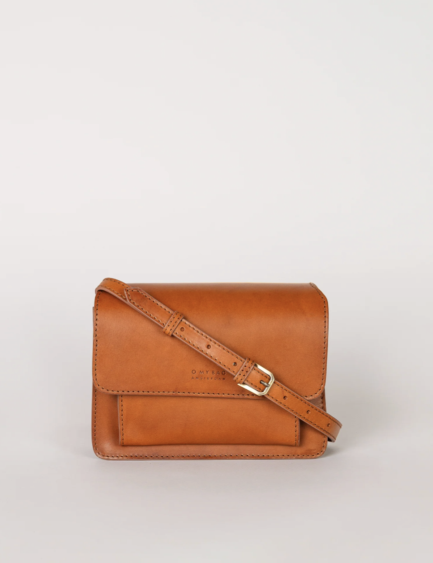 Harper Mini Classic Leather Cognac