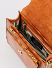 Harper Mini Classic Leather Cognac