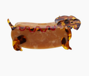 Hotdog Gravhund Hårklemme - Beige