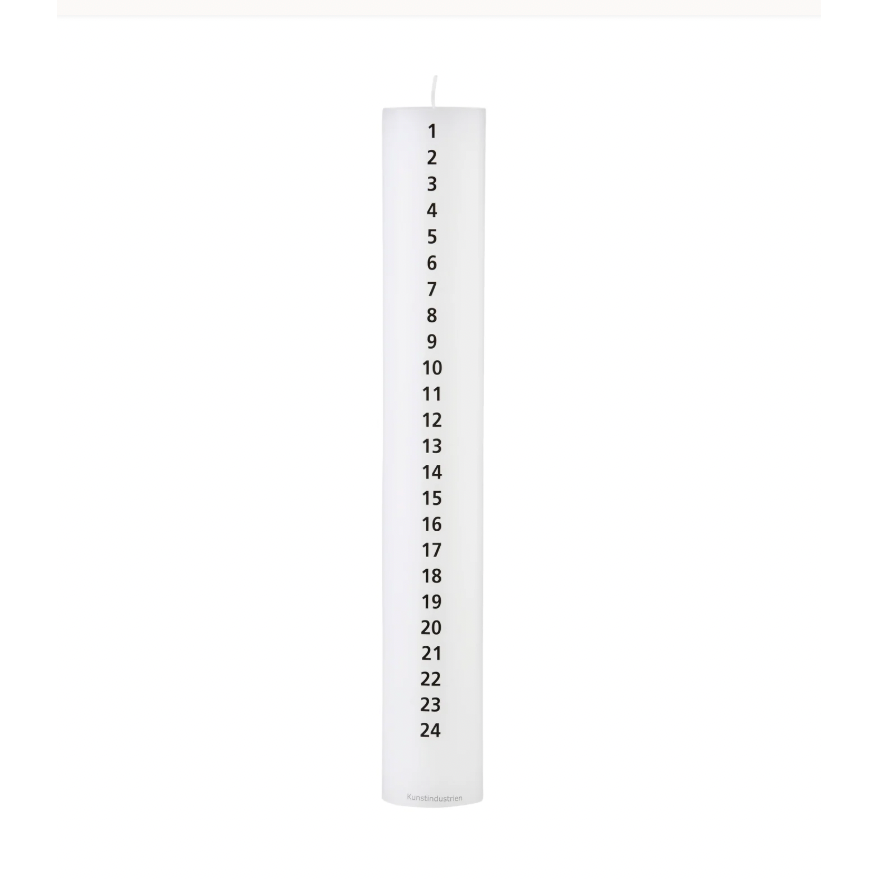 Kalenderlys Ø5 x 30 cm | Sorte Tal