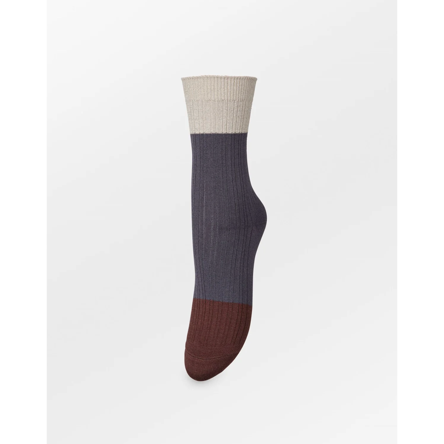 Colourblock Bam Sock - Turbulance Grey