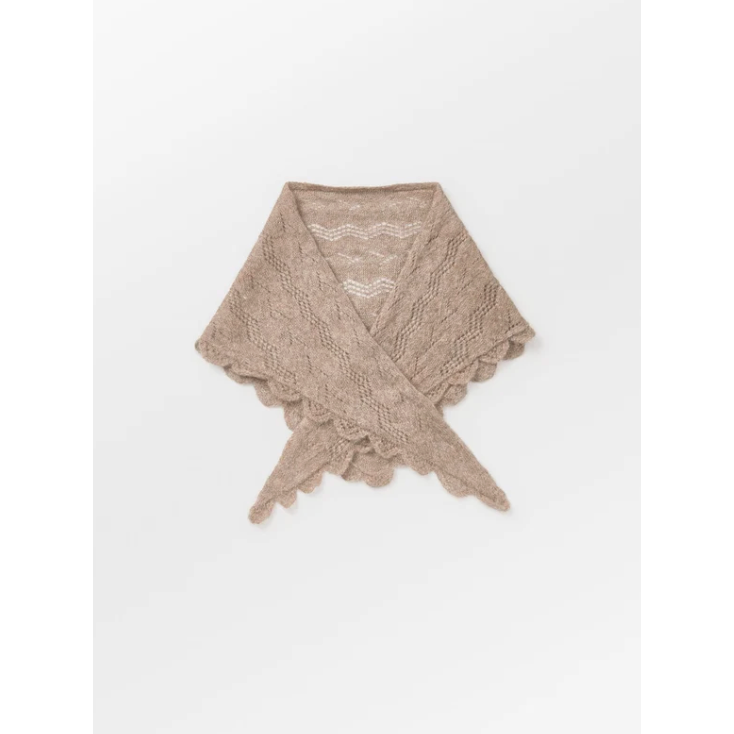 Opany Triangle Scarf Melange Brown