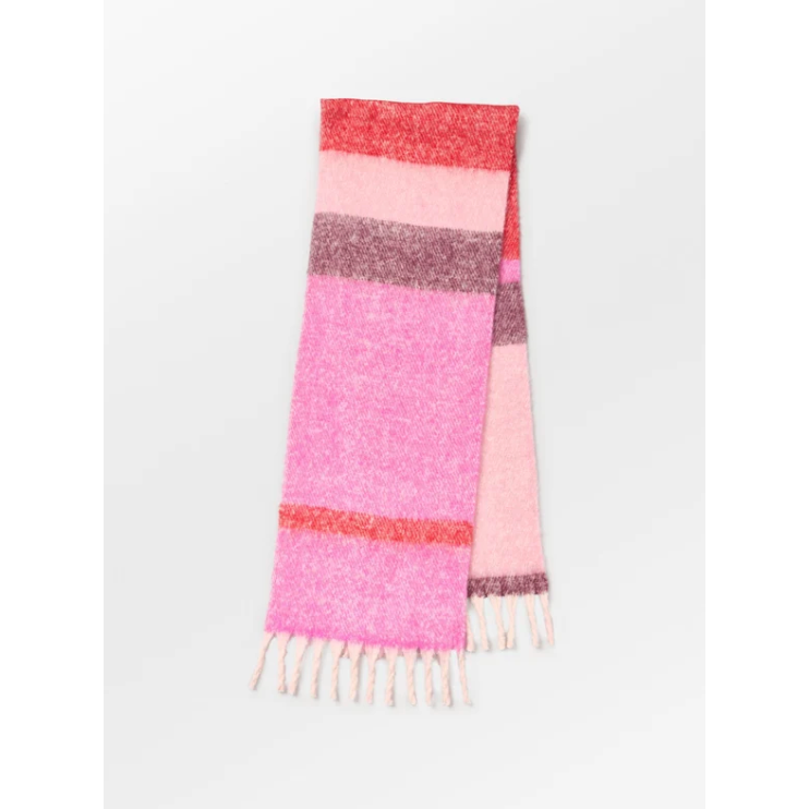 Stripet Bartletta Tørklæde - Rose Violet Pink
