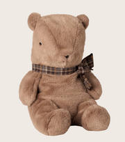 Teddy plush bamse, Stor - Mørk mushroom