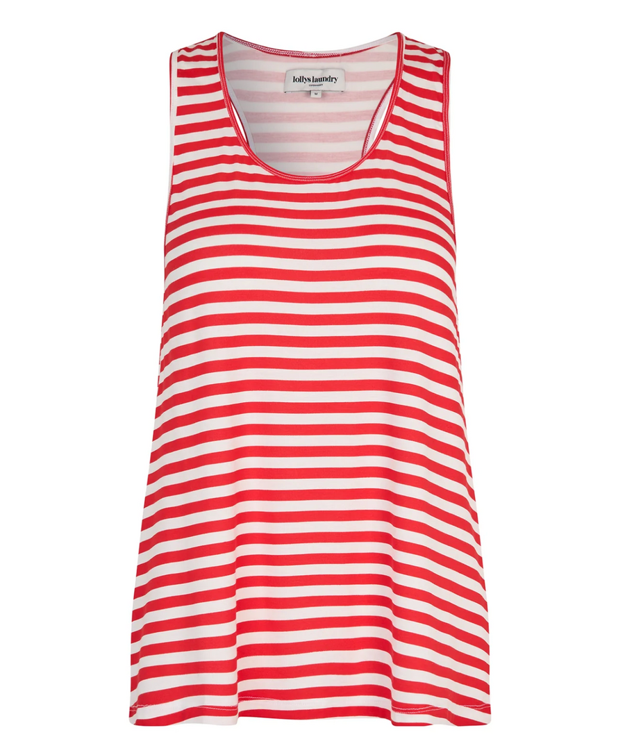 Stribet Top - AlsLL Top - Dark Blue
